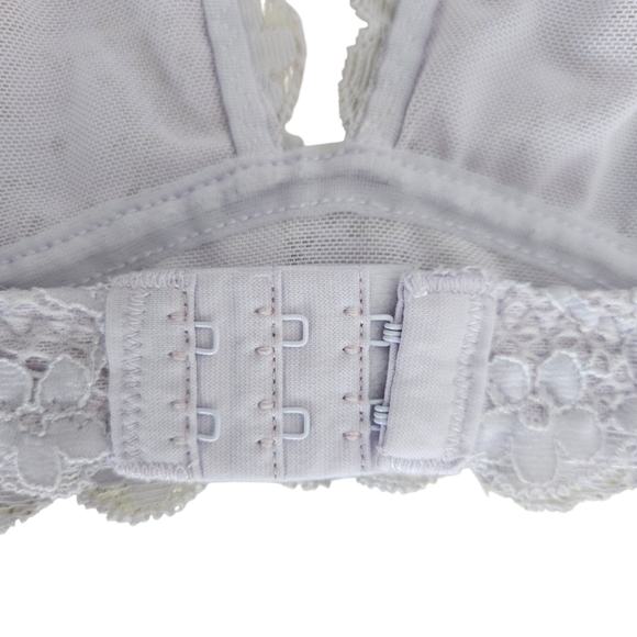 Intimately Free People Lace Halter Bralette Purple Lined Bra Medium - Picture 5 of 8